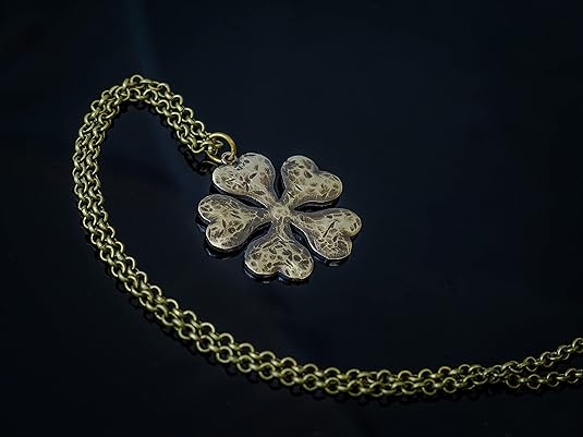 Black Clover Five‑Leaf Grimoire Pendant - image 3