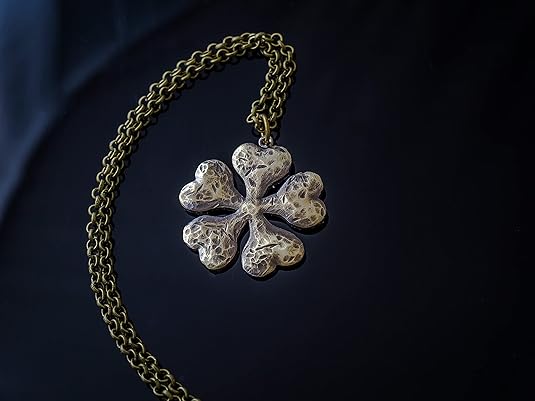 Black Clover Five‑Leaf Grimoire Pendant